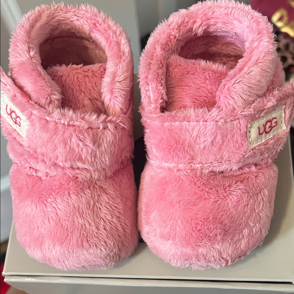 UGG Baby Booties in Soft Pink